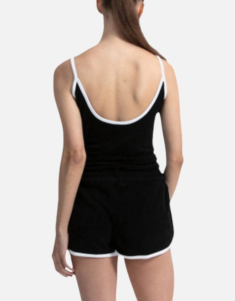ELLESSE LORON PLAYSUIT Womens Jumpsuit Sports Summer Playsuit Black Dungarees