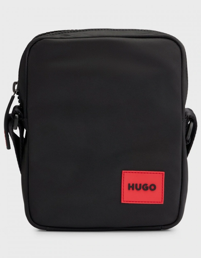 HUGO Ethon 2.0N Mens Reporter Bag with Red Logo Patch NOS