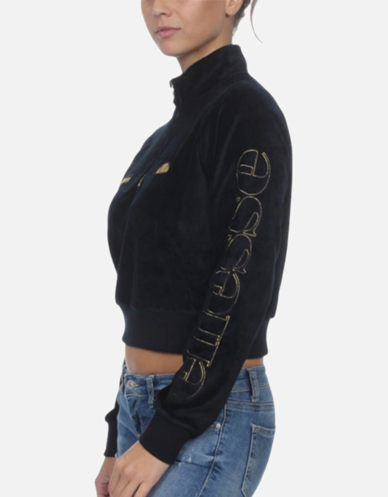 ELLESSE SARASSO Womens Sweatshirt Velvet Jumper Sport Gym Tank Zip Crop Tops NEW