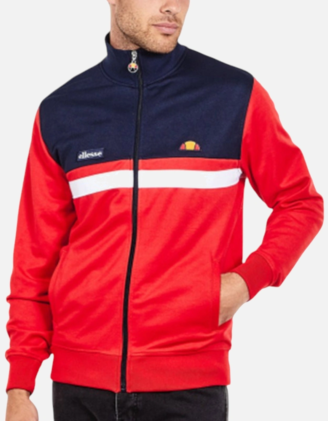 ELLESSE TRANSIMENO 2 SHW04349 Mens Track Top Sweats Pullover Training Red Jumper