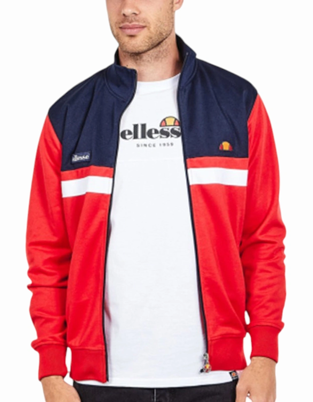 ELLESSE TRANSIMENO 2 SHW04349 Mens Track Top Sweats Pullover Training Red Jumper