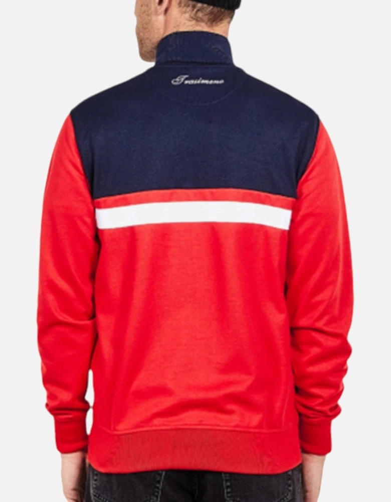 ELLESSE TRANSIMENO 2 SHW04349 Mens Track Top Sweats Pullover Training Red Jumper