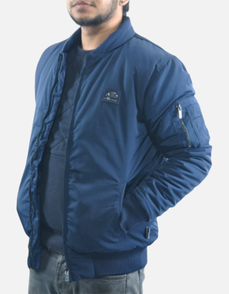 ELLESSE DUIL SQZ06793 Mens Bomber Jacket Puffer Winter Outwear Navy Casual Coat