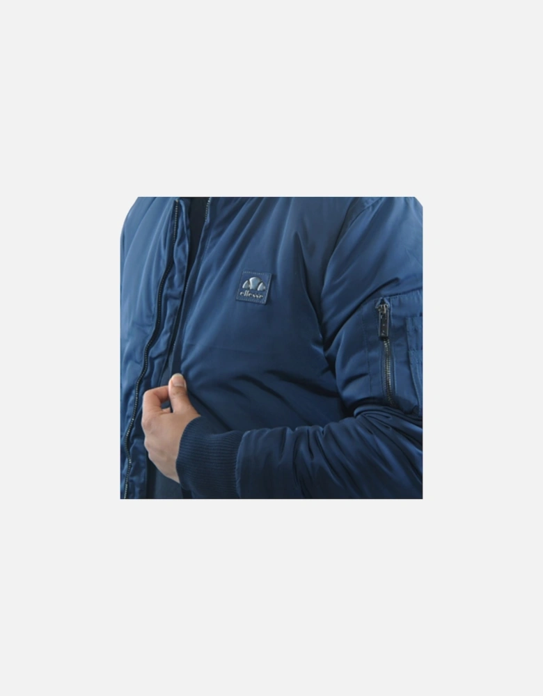 ELLESSE DUIL SQZ06793 Mens Bomber Jacket Puffer Winter Outwear Navy Casual Coat