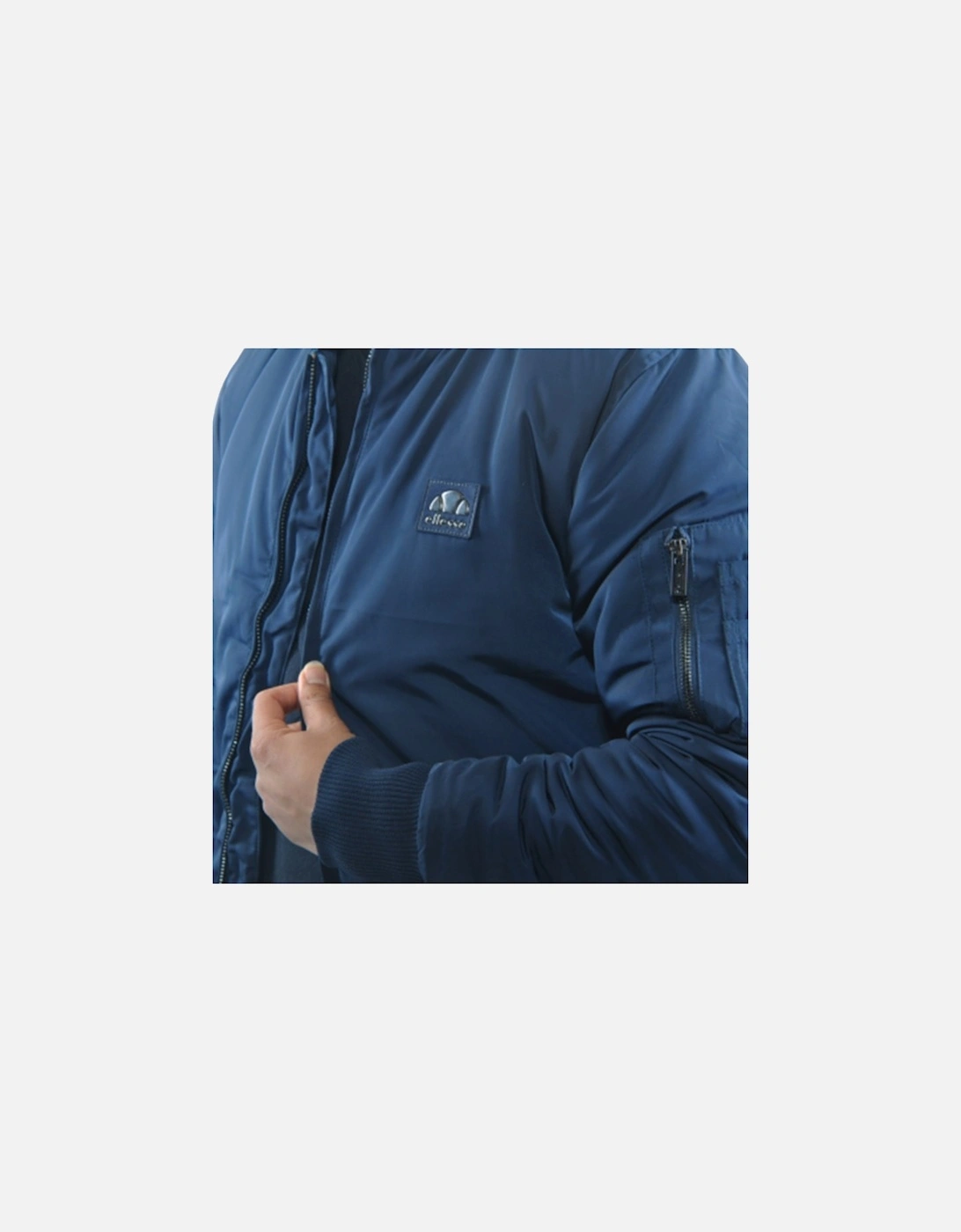 ELLESSE DUIL SQZ06793 Mens Bomber Jacket Puffer Winter Outwear Navy Casual Coat