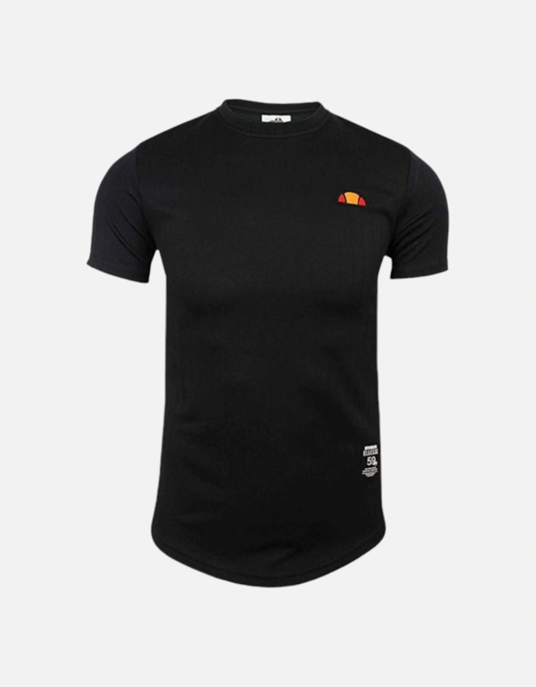ELLESSE CABRIES SHA06362 Mens T-shirt Crew Neck Short Sleeve Black Casual Tee