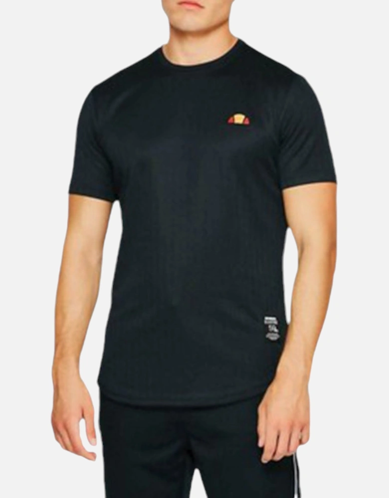 ELLESSE CABRIES SHA06362 Mens T-shirt Crew Neck Short Sleeve Black Casual Tee