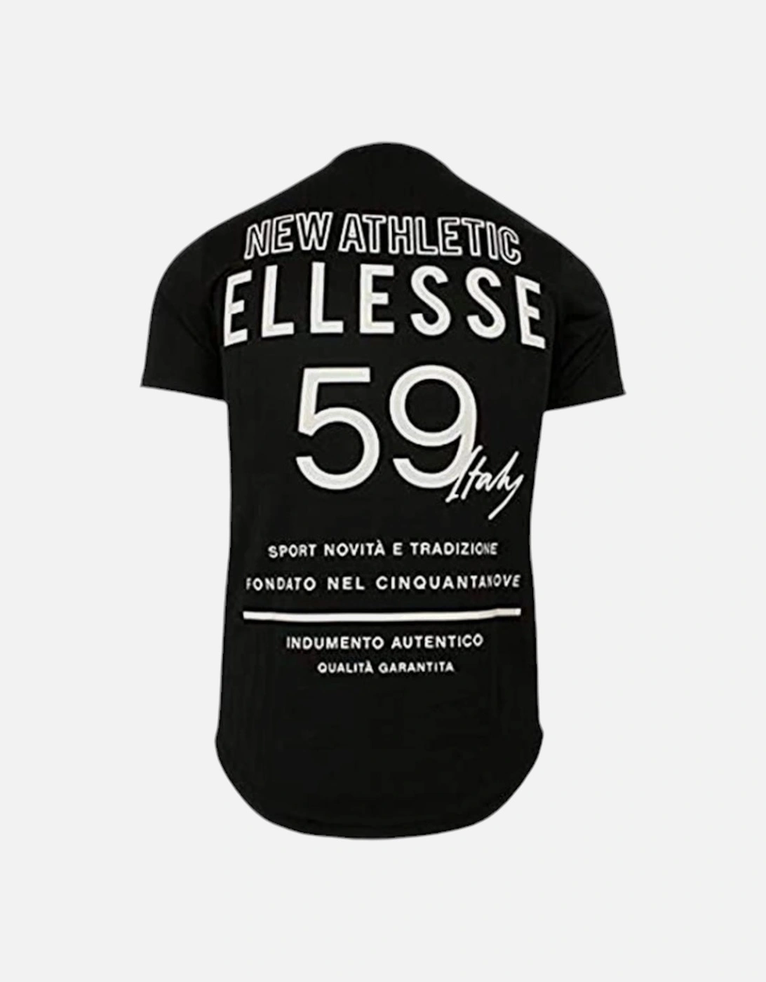 ELLESSE CABRIES SHA06362 Mens T-shirt Crew Neck Short Sleeve Black Casual Tee