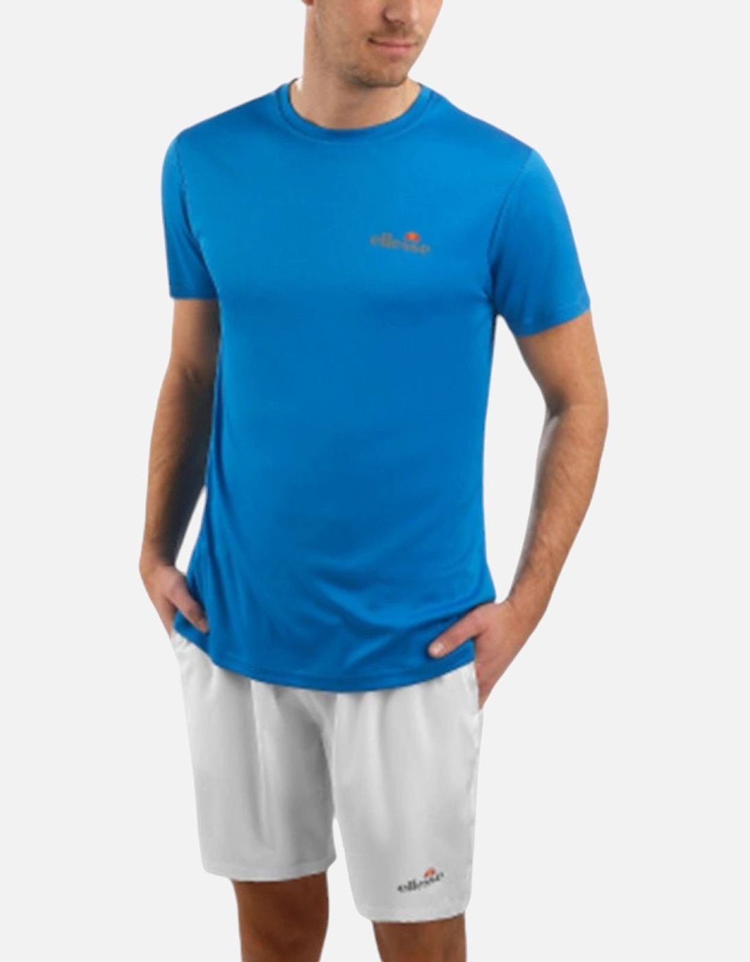 ELLESSE BECKETI Mens T Shirts Crew Neck Short Sleeve Casual Summer Blue Gym Top