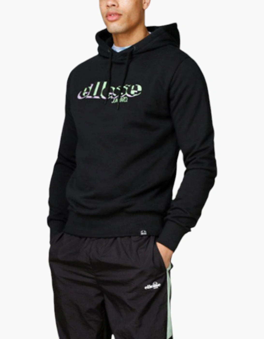 Ellesse Men's Black Dance Oh Hoody Hoodies Pullover Sweatshirt Plain Hoody Jumper  38 M