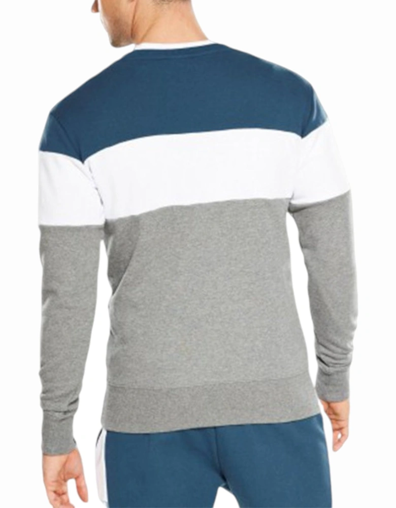 ELLESSE ORVIETO DRB SHW04390 Mens Sweatshirt Pullover Crew Neck Long Sleeve Tee