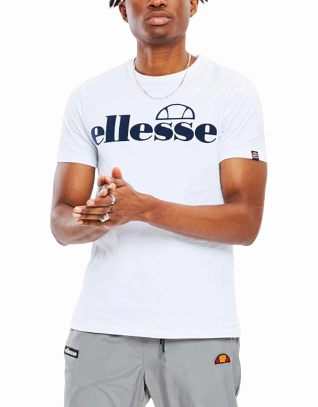 ELLESSE HERENS SHC07412 Mens T-Shirt Crew Neck Short Sleeve Casual White Tee, 6 of 5