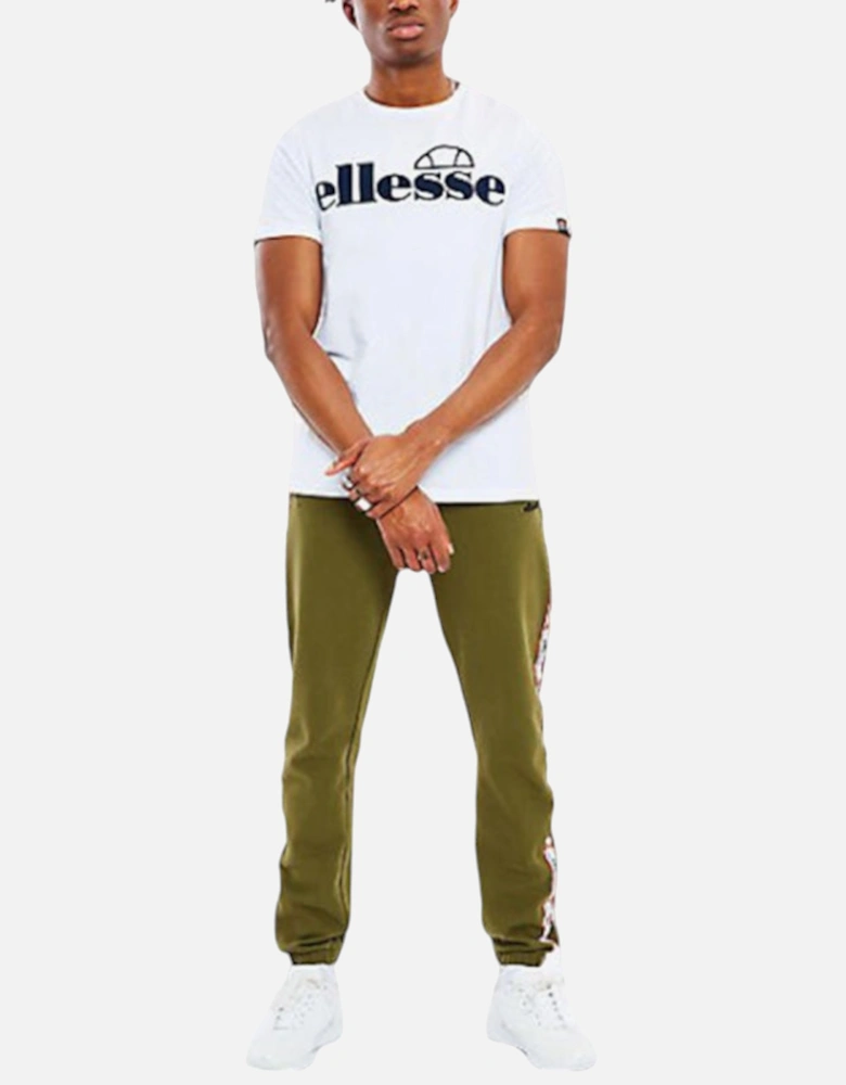 ELLESSE HERENS SHC07412 Mens T-Shirt Crew Neck Short Sleeve Casual White Tee