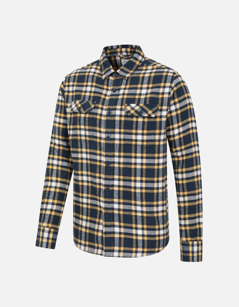 Mens Trace Flannel Long-Sleeved Shirt