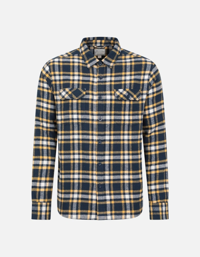 Mens Trace Flannel Long-Sleeved Shirt