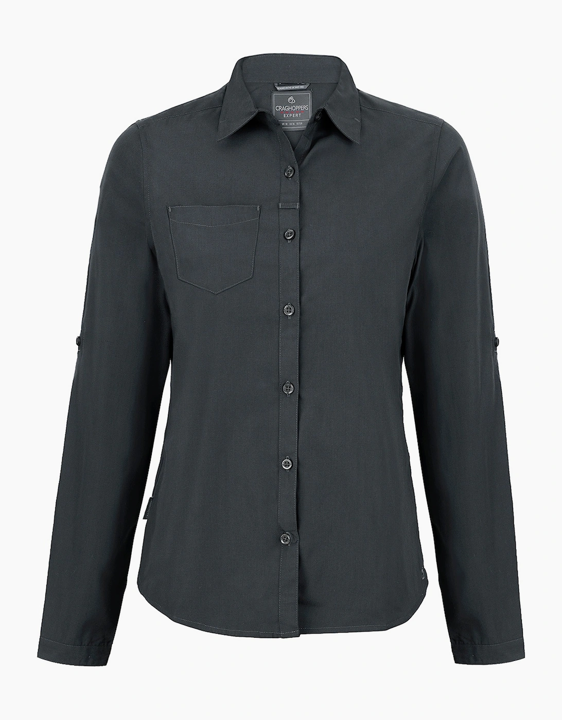 Craghoppers Women's Grey / Expert Kiwi Long-Sleeved Shirt  18 Size 18 Uk