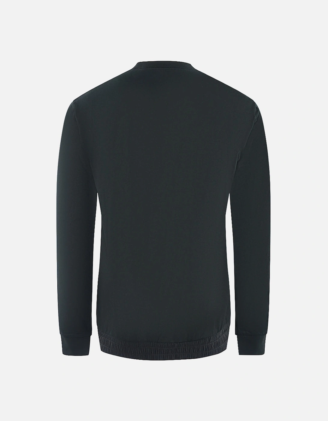 Branded Patch Logo Black Sweater