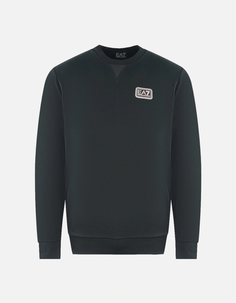 Branded Patch Logo Black Sweater