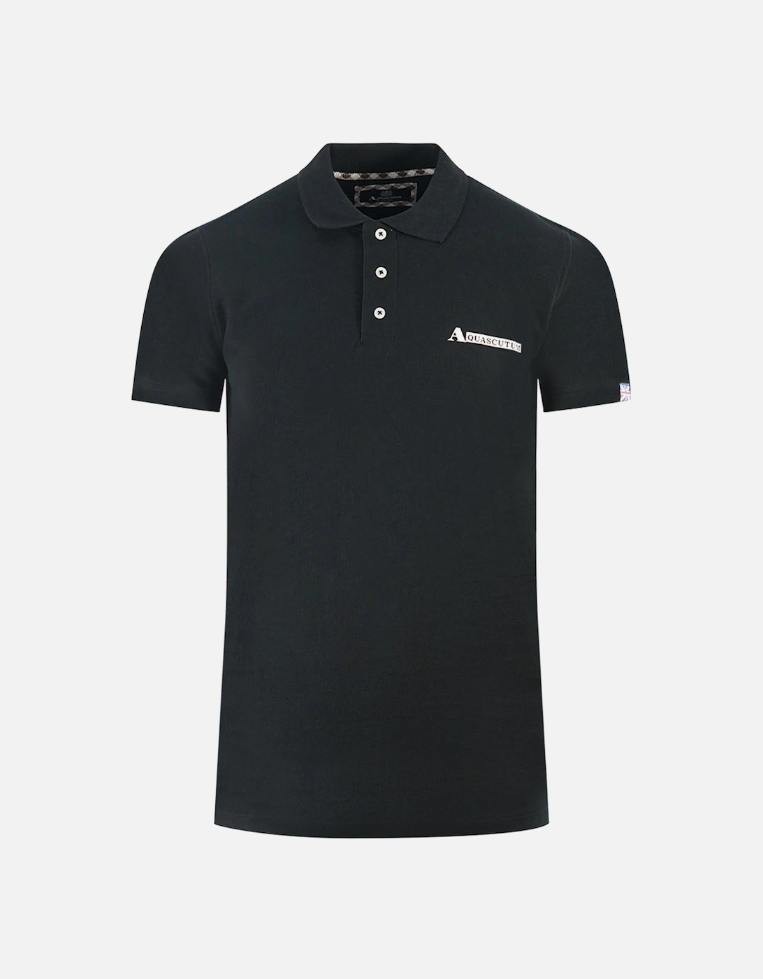 Boxed Logo Black Polo Shirt, 3 of 2