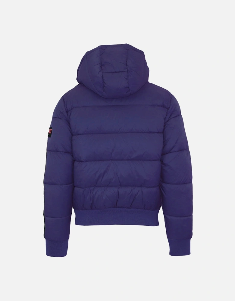 Plein Sport Padded Taped Sleeve Navy Blue Jacket