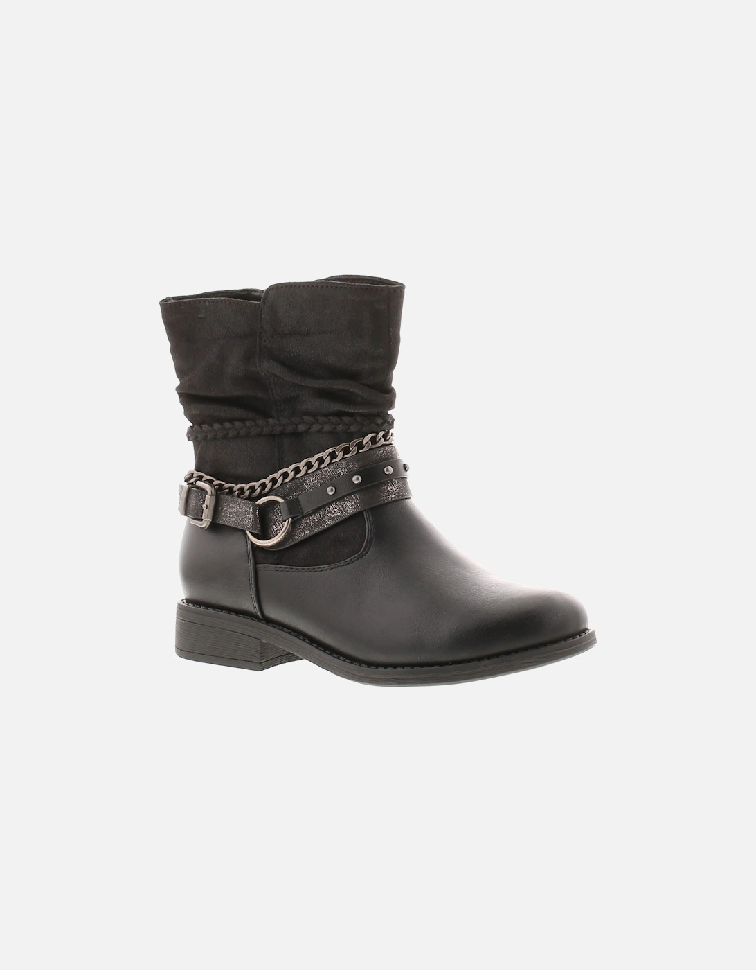 Girl's Miss Riot Girls Ankle Boots Stirrup black UK Size - Size: 1