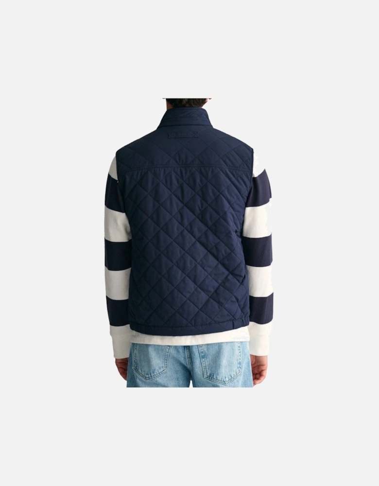 Quilted Windcheater Vest Evening Blue