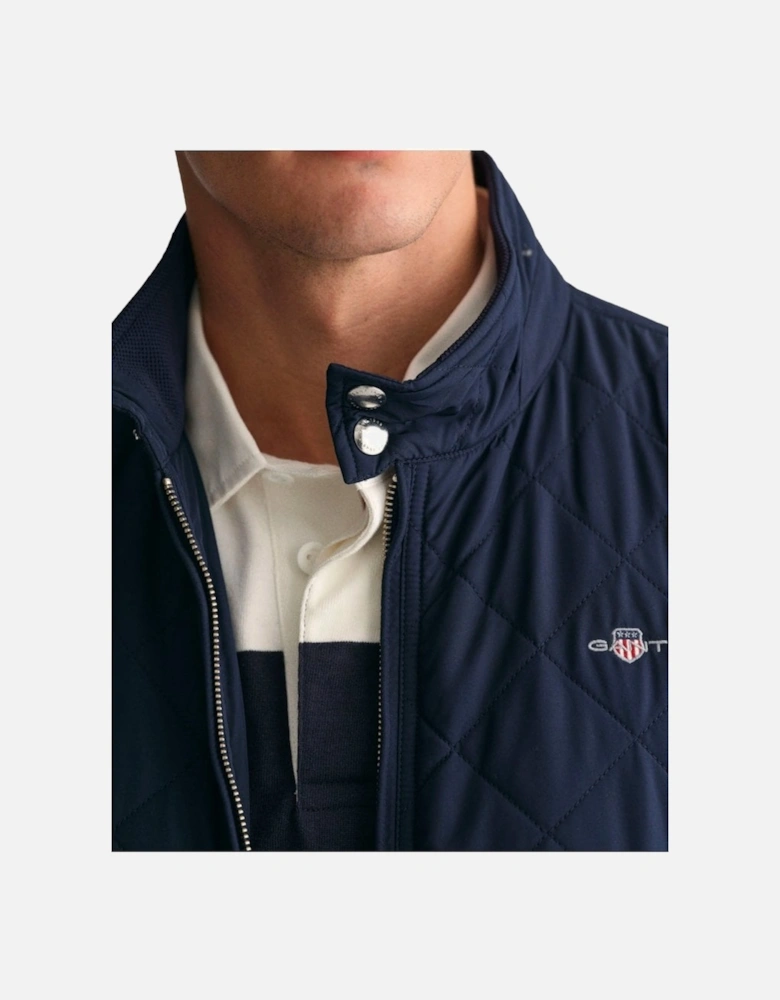 Quilted Windcheater Vest Evening Blue