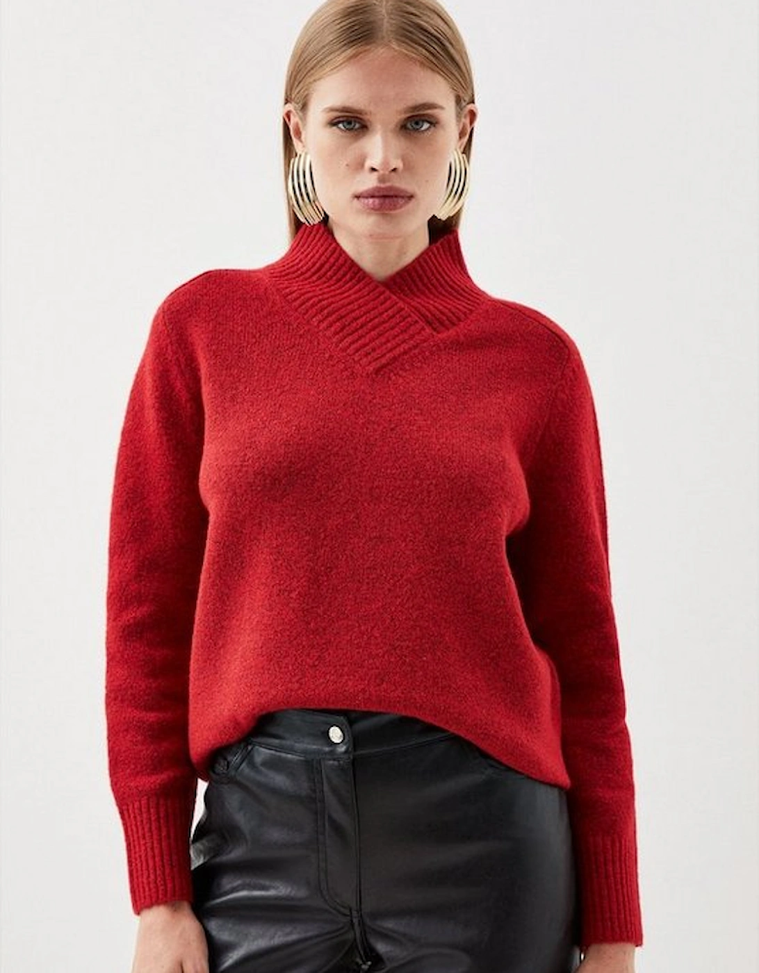 Wool Blend Cosy V Neck Knit Jumper, 5 of 4