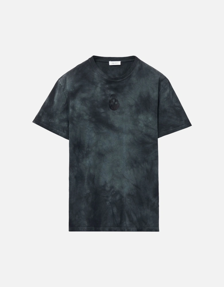 Dyed Cotton Logo T-Shirt Black