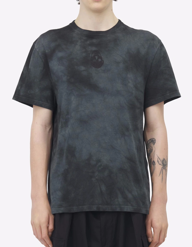 Dyed Cotton Logo T-Shirt Black