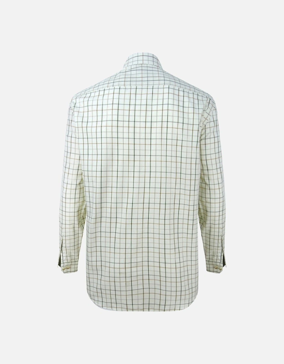 Men's Balmoral Luxury Tattersall Shirt Green/Brown