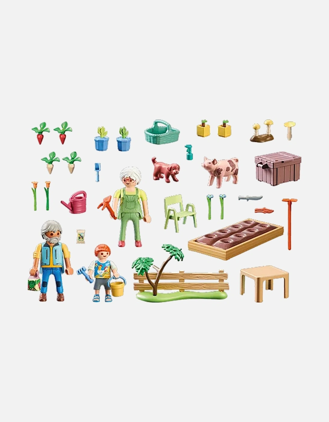 71443 Country: Vegetable Garden with Grandparents