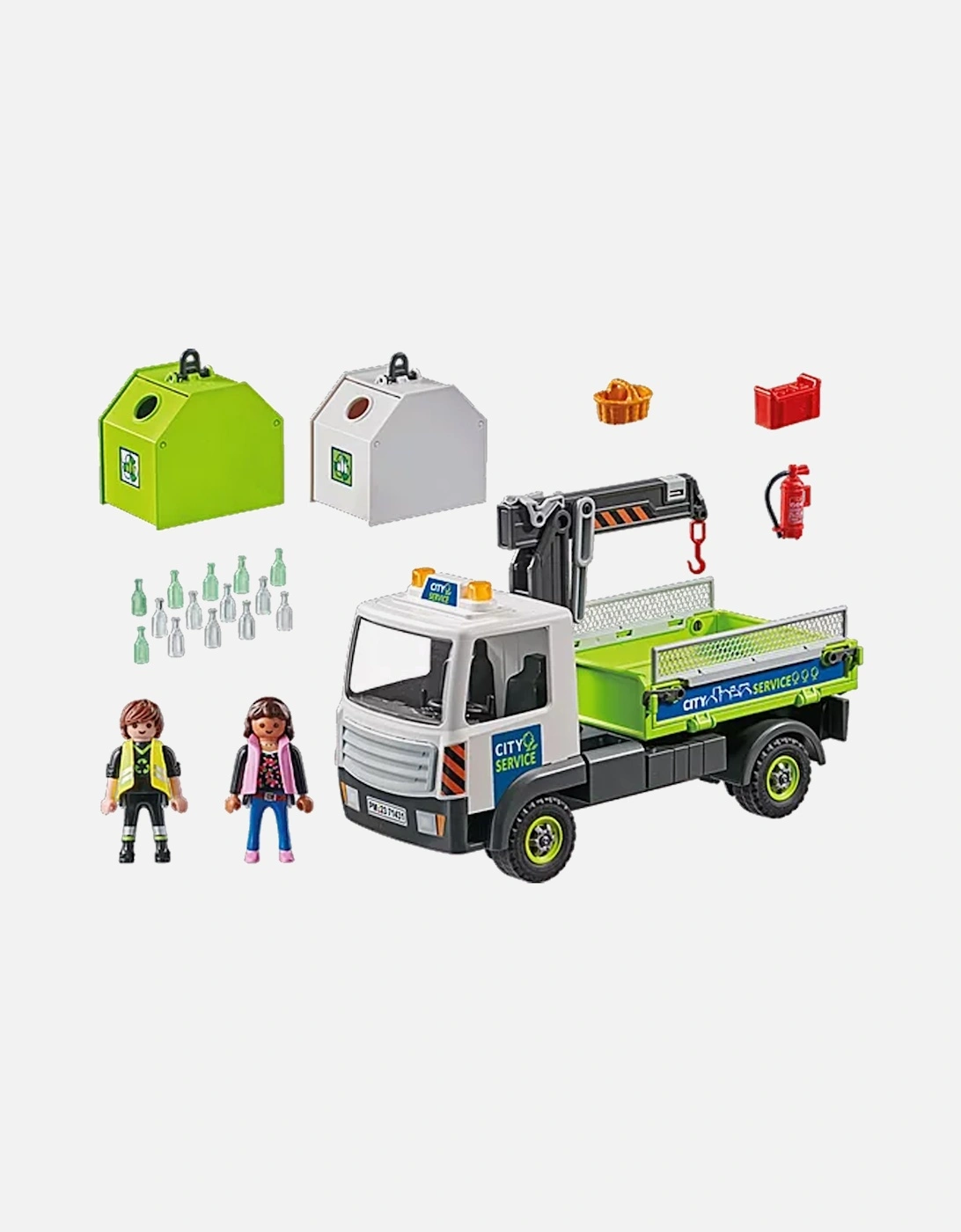 71431 City Action Glass Recycling Truck with Container