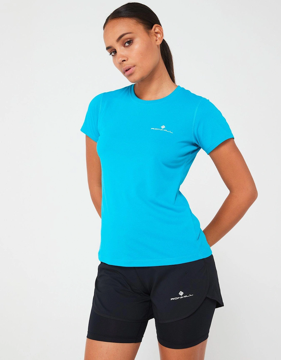 Womens Core Running Short Sleeved Tee-blue, 5 of 4