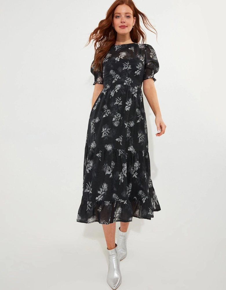 Black Maxi Smock Dress