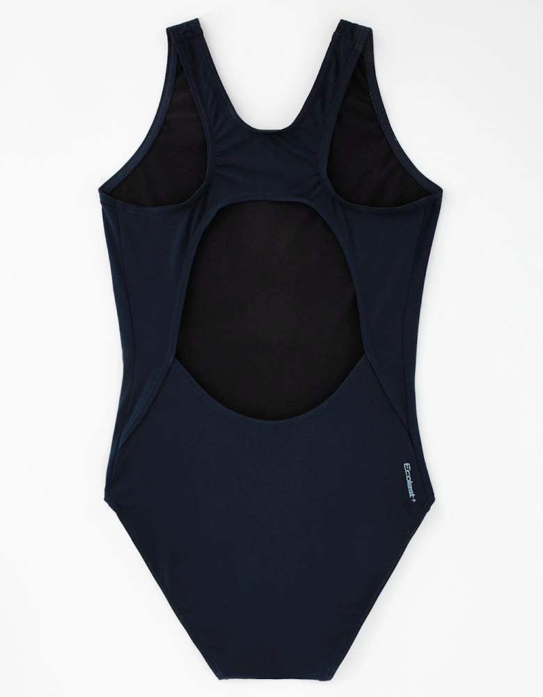 Cottesloe Sportsback Girls Swimsuit-navy