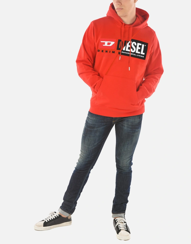 S-Girk-Hood-Cuty Mens Hoodies Regular Fit Red Pullover Hooded Sweatshirt