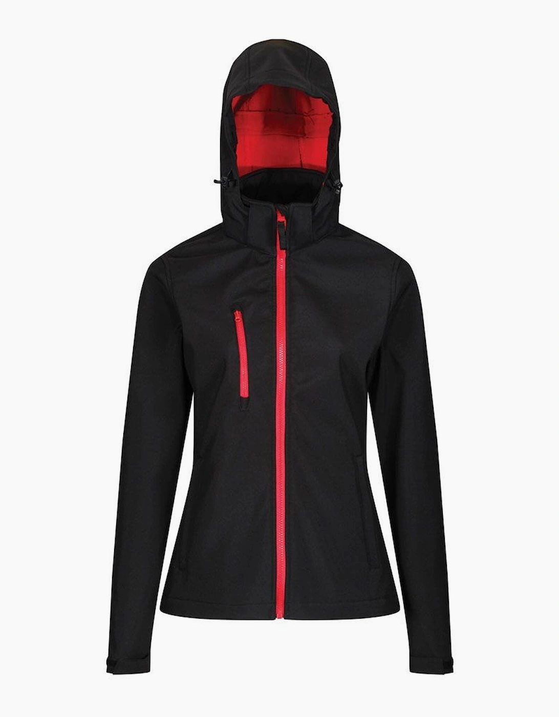 Regatta Women's Black / Venturer Hooded Soft Shell Jacket  20 Size 20 Uk
