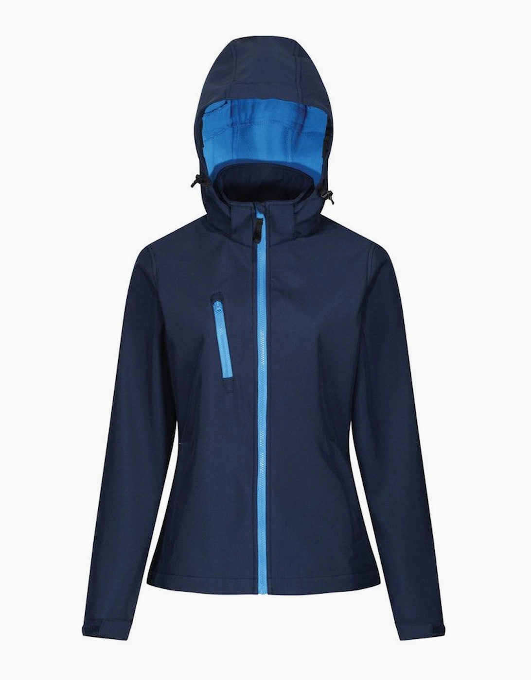 Regatta Women's Navy / Venturer Hooded Soft Shell Jacket  20 Size 20 Uk