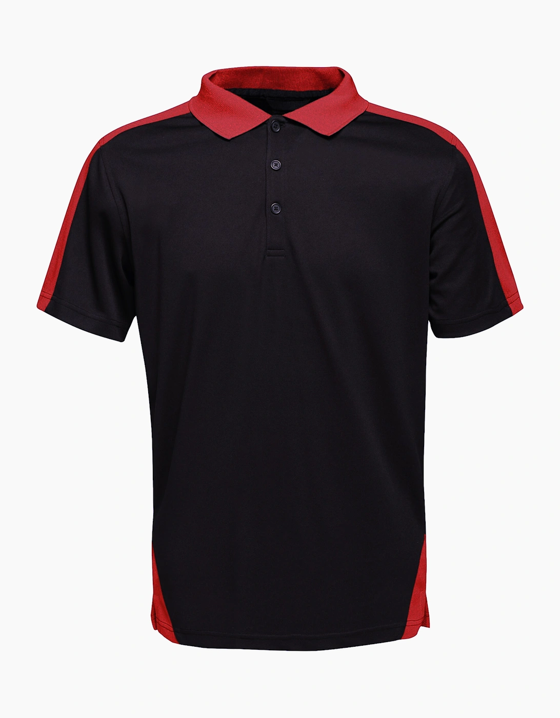 Regatta Men's Black Contrast Coolweave Pique Polo Shirt  40 L