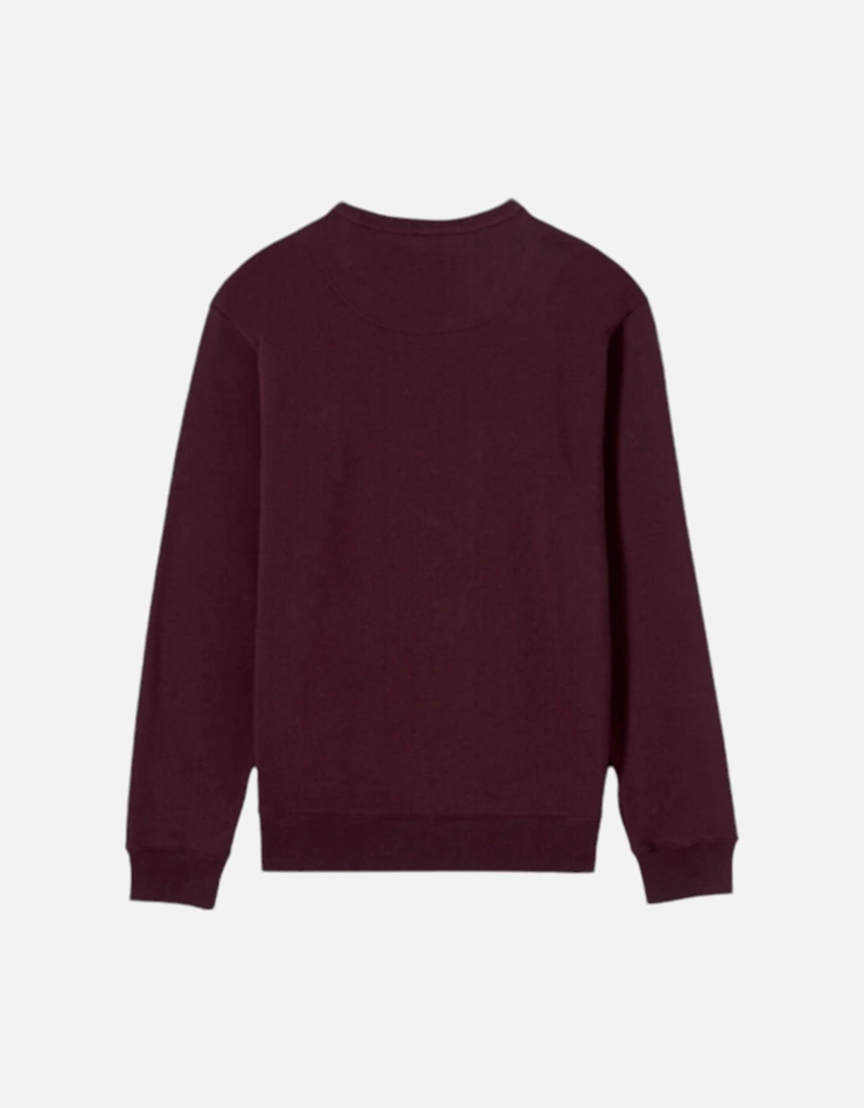 KENZO SWEAT Mens Sweatshirts Crew Neck Long Sleeve Pullover Winter Maroon Jumper