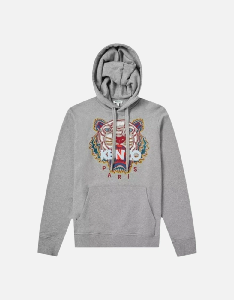 SWEAT Mens Hoodie Grey Jumper Pullover Hooded Sweatshirt Tiger Print