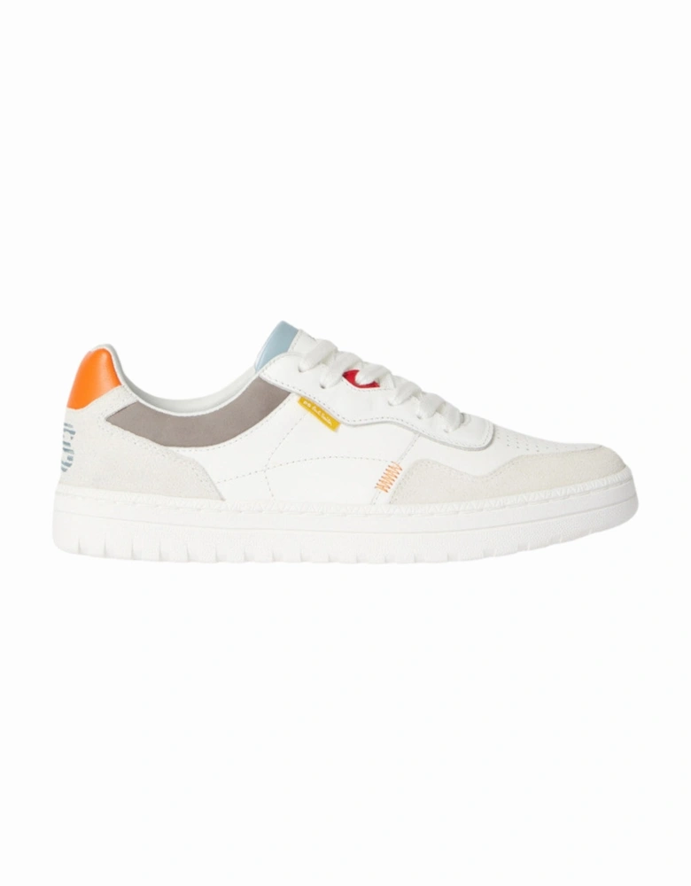 PS Ellis White Orange TA Trainers 01 WHITE