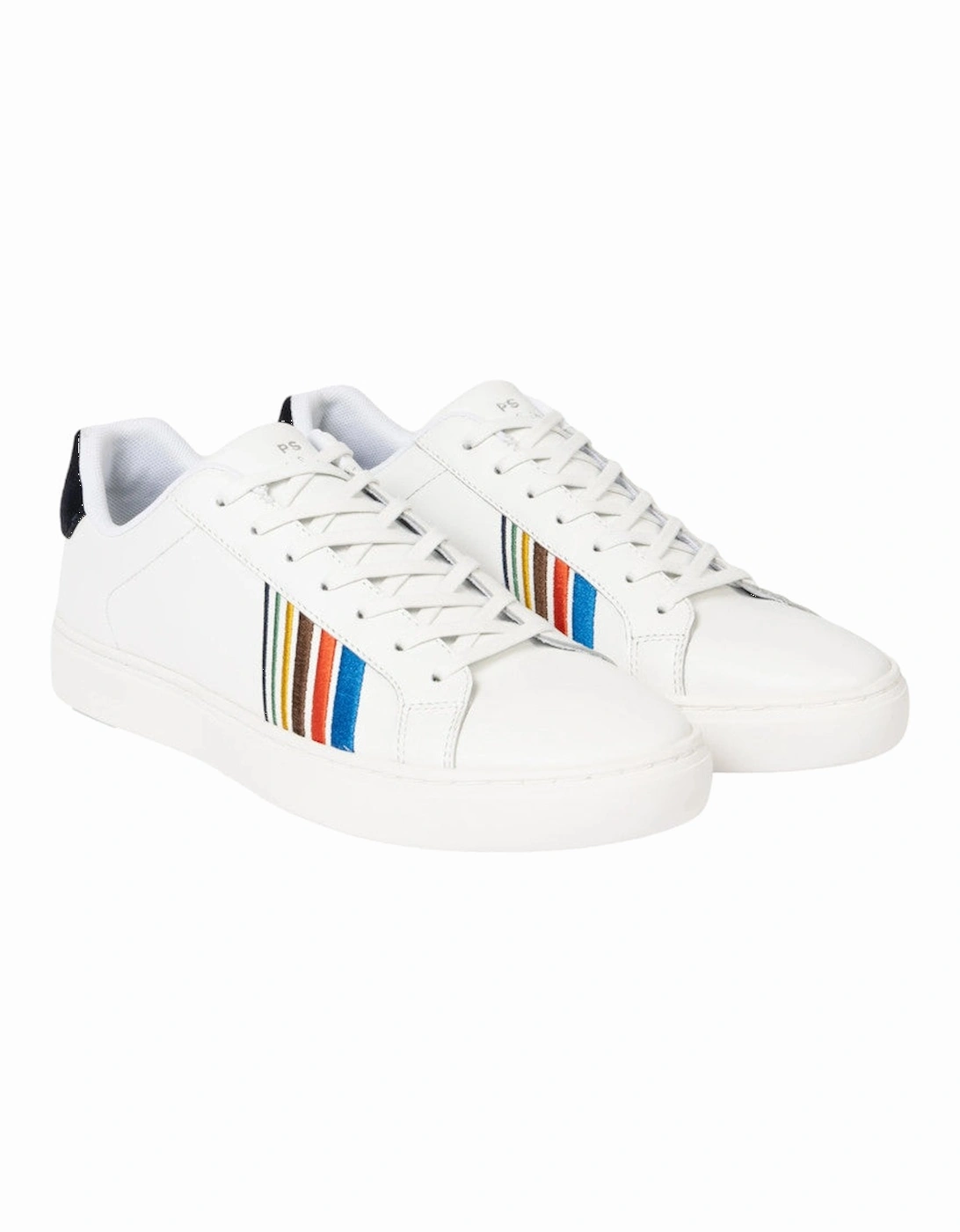 PS Rex White Embroidery Trainers 01 WHITE