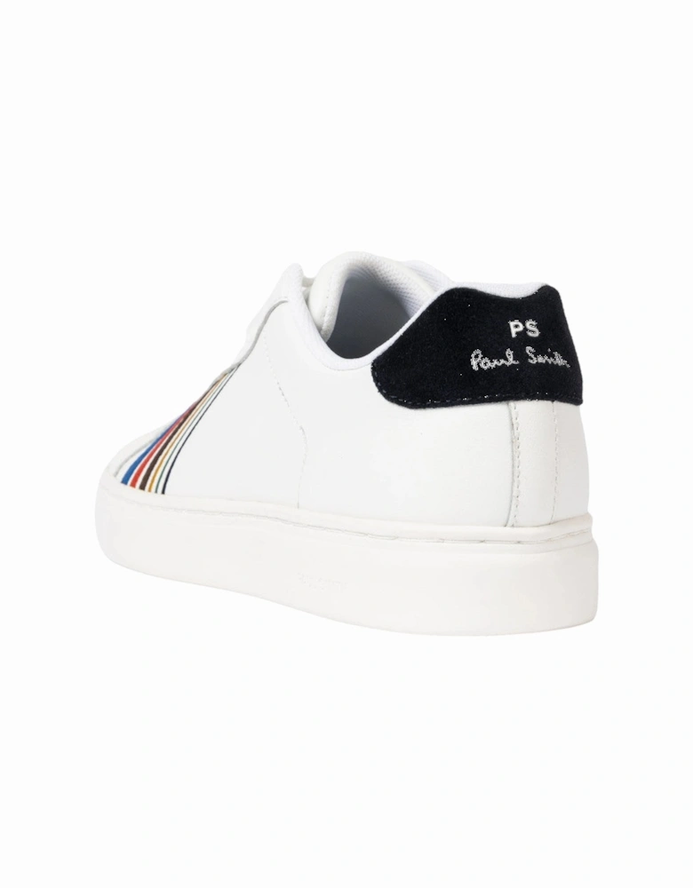 PS Rex White Embroidery Trainers 01 WHITE