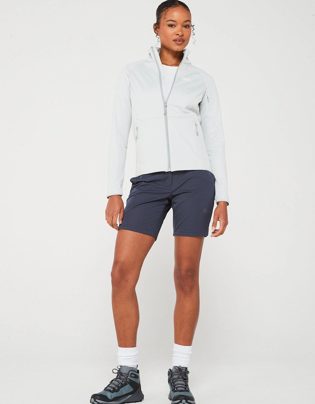 Womens Alpgrat Zip Fleece - Grey