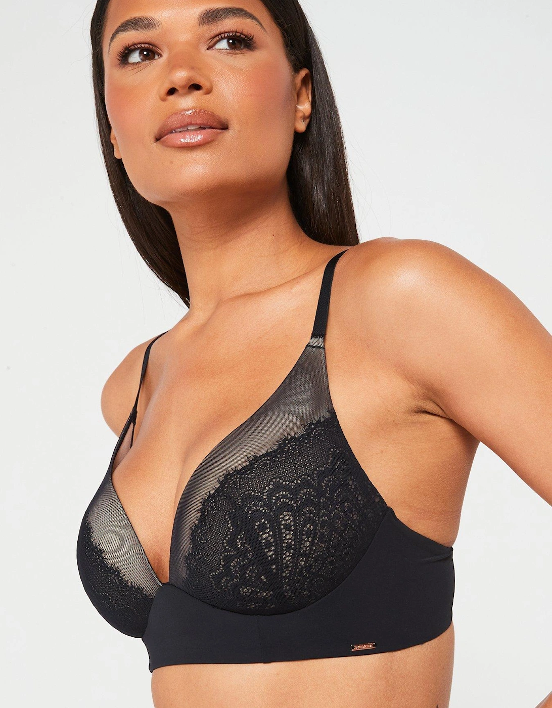 BRINLEY LIGHT PADDED SOFT BRA - BLACK