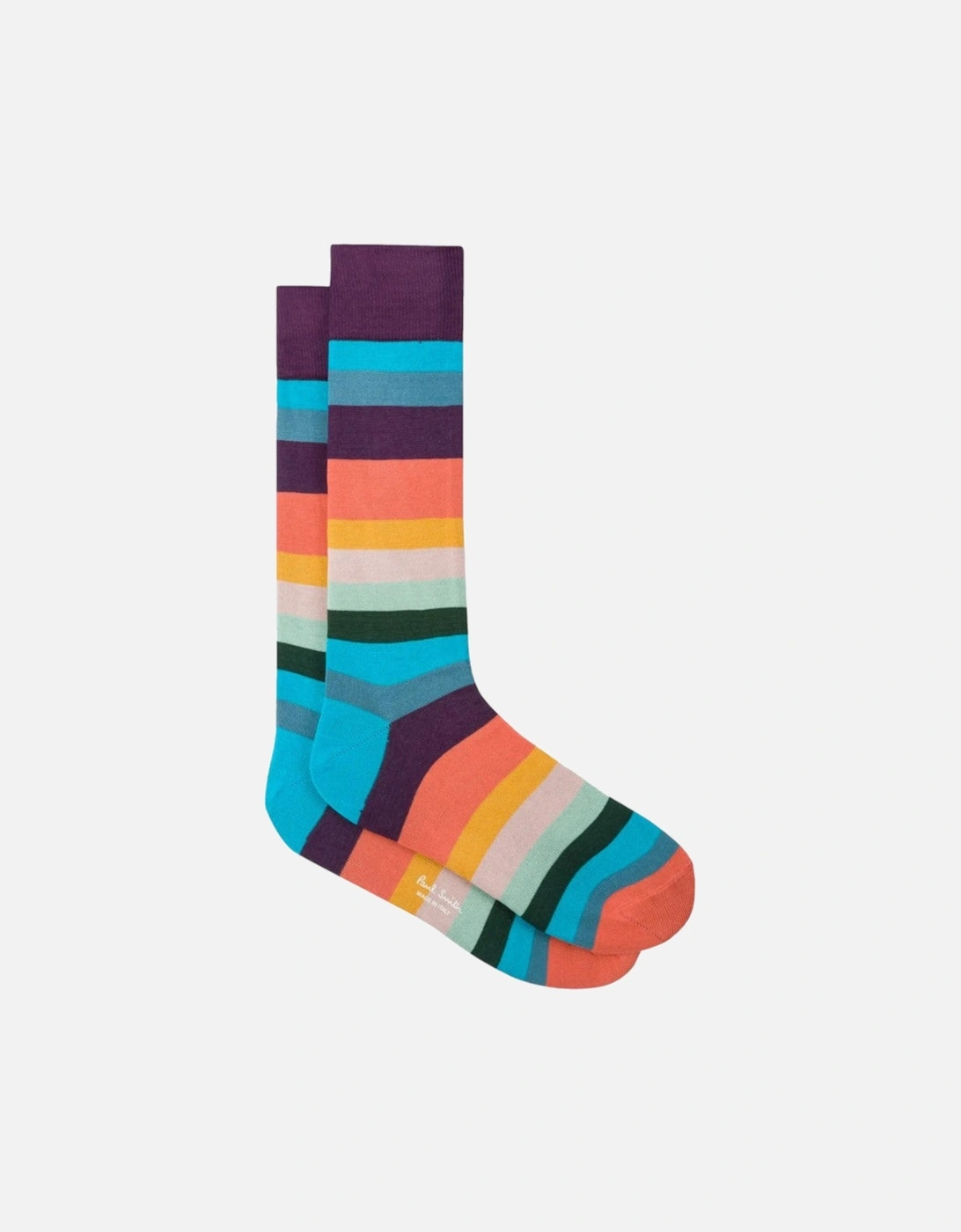 Men's PS Paul Smith Artist Stripe Socks 96A Multi - Size: 16/14.5/8/15/8.5/15.5/9/13/13.5/14/6.5/7/7.5/11.5/5/12/5.5/12.5/6/3.5/3/10.5/4/11/4.5/2.5/9.