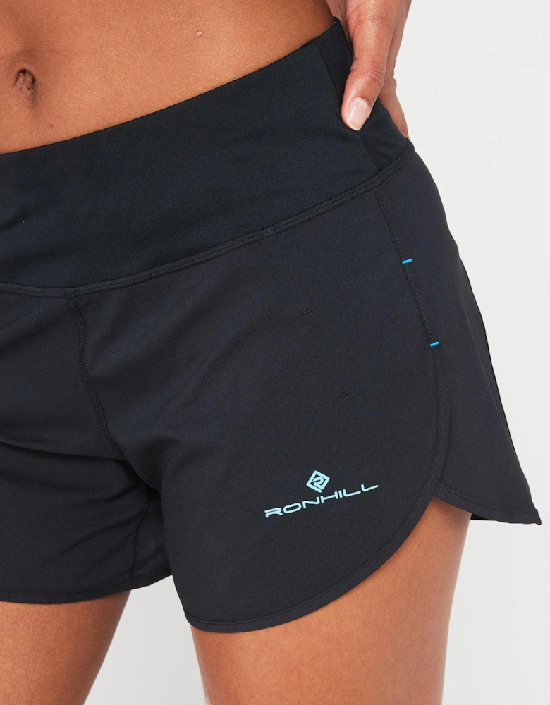 Womens Tech 4.5 Inch Running Short - Black