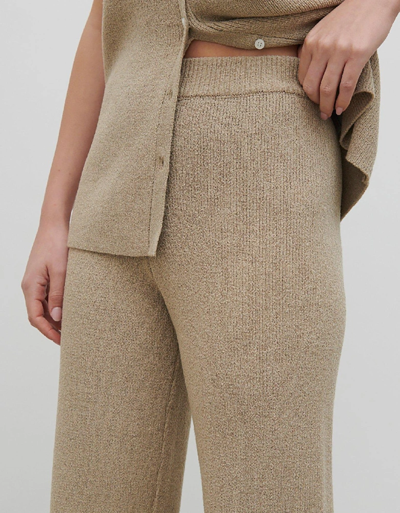 Kourtney Knit Trouser Co-Ord - Taupe